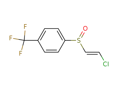 Molecular Structure of 134262-31-0 (1-((E)-2-Chloro-ethenesulfinyl)-4-trifluoromethyl-benzene)