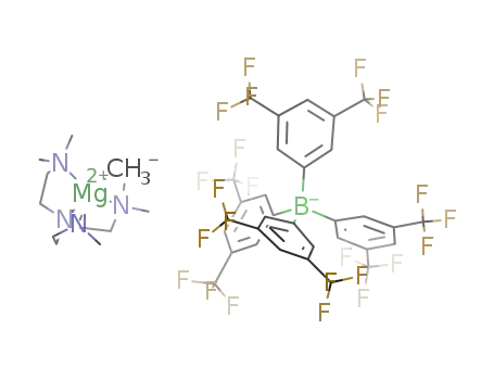 Molecular Structure of 1429882-88-1 ([(tris(2-dimethylaminoethyl)amine)MgBr](tetrakis(3,5-bis(trifluoromethyl)phenyl)borate))