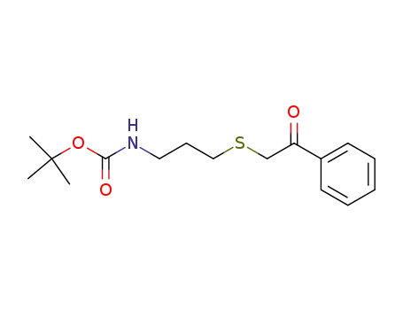 Carbamic acid, [3-[(2-oxo-2-phenylethyl)thio]propyl]-, 1,1-dimethylethyl
ester