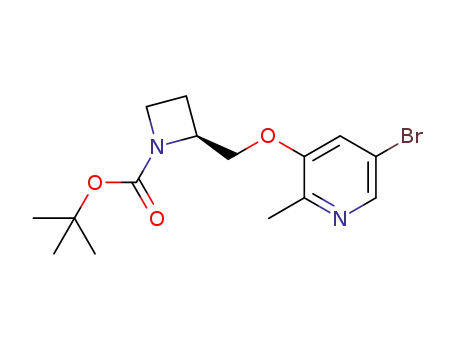 (S)-tert-butyl 2-((5-bromo-2-methylpyridin-3-yloxy)methyl)azetidine-1-carboxylate