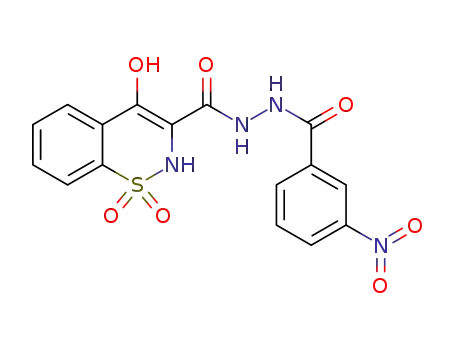 4-hydroxy-N'-[(3-nitrophenyl)carbonyl]-2H-1,2-benzothiazine-3-carbohydrazide-1,1-dioxide