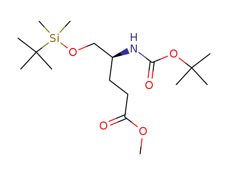 Molecular Structure of 96014-55-0 ((S)-METHYL 4-(BOC-AMINO)-5-TBDMS-PENTANOATE)