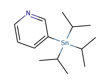 Molecular Structure of 137769-42-7 (Pyridine, 3-[tris(1-methylethyl)stannyl]-)