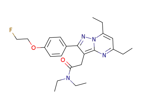 2-(5,7-diethyl-2-(4-(2-fluoroethoxy)phenyl)-pyrazolo[1,5-a]pyrimidin-3-yl)-N,N-diethylacetamide