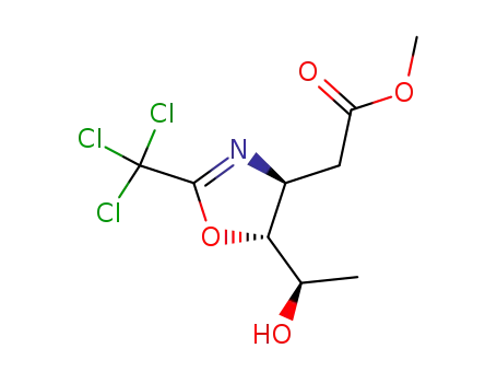 [(4S,5R)-5-((R)-1-Hydroxy-ethyl)-2-trichloromethyl-4,5-dihydro-oxazol-4-yl]-acetic acid methyl ester
