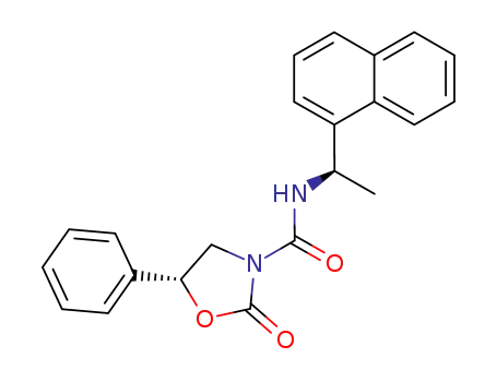 N-<(R)-1-(1-Naphthyl)ethyl>-(5R)-phenyl-2-oxazolidone-3-carboxamide