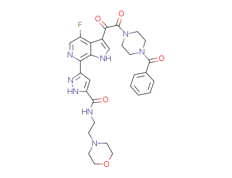 C<sub>30</sub>H<sub>31</sub>FN<sub>8</sub>O<sub>5</sub>