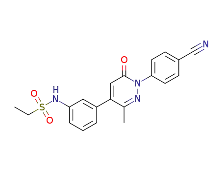 N-(3-(1-(4-cyanophenyl)-3-methyl-6-oxo-1,6-dihydropyridazin-4-yl)phenyl)ethanesulfonamide