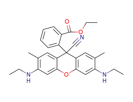 Molecular Structure of 144429-82-3 (RHODAMINE 6G LEUCONITRILE)