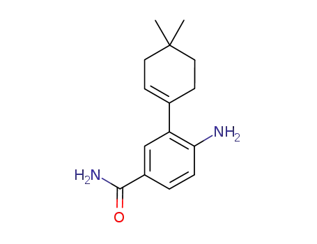 Molecular Structure of 915006-10-9 (4-amino-3-(4,4-dimethyl-cyclohex-1-enyl)-benzamide)