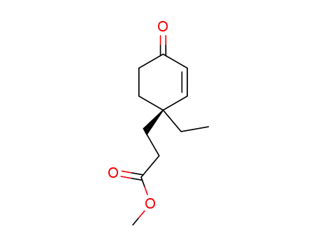3-((R)-1-Ethyl-4-oxo-cyclohex-2-enyl)-propionic acid methyl ester