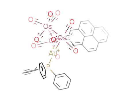Os<sub>3</sub>(CO)<sub>10</sub>(μ-η<sup>1</sup>-2-pyrenyl)(μ-AuPPh<sub>3</sub>)