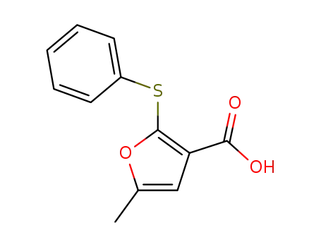 2-(Phenylthio)-5-methylfuran-3-carboxylic Acid