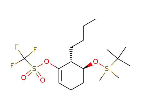 trans-3-butyl-4-((tert-butyldimethylsilyl)oxy)cyclohexen-2-yl trifluoromethanesulfonate