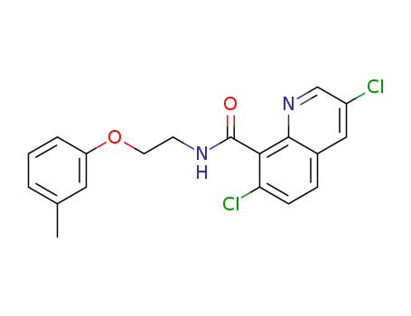 3,7-dichloro-N-(2-(m-tolyloxy)ethyl)quinoline-8-carboxamide