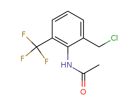 Molecular Structure of 88301-82-0 (Acetamide, N-[2-(chloromethyl)-6-(trifluoromethyl)phenyl]-)