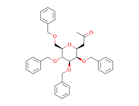 1-((2S,3R,4R,5R,6R)-3,4,5-Tris-benzyloxy-6-benzyloxymethyl-tetrahydro-pyran-2-yl)-propan-2-one