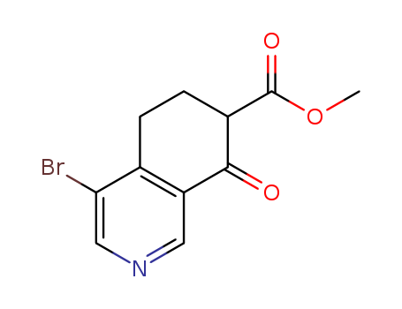 (rac)-methyl 4-bromo-8-oxo-5,6,7,8-tetrahydroisoquinoline-7-carboxylate