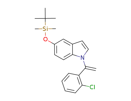 5-((tert-butyldimethylsilyl)oxy)-1-(1-(2-chlorophenyl)vinyl)-1H-indole