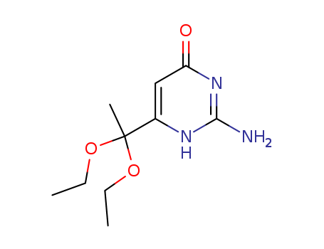 4(3H)-Pyrimidinone, 2-amino-6-(1,1-diethoxyethyl)-