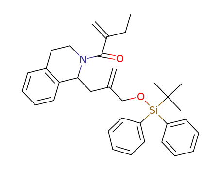 1-(1-(2-(((tert-butyldiphenylsilyl)oxy)methyl)allyl)-3,4-dihydroisoquinolin-2(1H)-yl)-2-methylenebutan-1-one