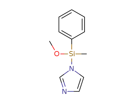 Molecular Structure of 1453266-13-1 (1-[methoxy(methyl)phenylsilyl]-1H-imidazole)