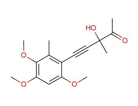 3-hydroxy-3-methyl-5-(3,4,6-trimethoxy-2-methylphenyl)pent-4-yn-2-one