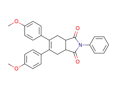 5,6-bis(4-methoxyphenyl)-2-phenyl-3a,4,7,7a-tetrahydro-1H-isoindole-1,3(2H)-dione