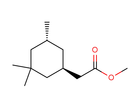Molecular Structure of 81831-55-2 (((1R,5R)-3,3,5-Trimethyl-cyclohexyl)-acetic acid methyl ester)