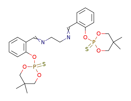 bis[2-(5,5-dimethyl-2-thioxo-1,3,2-dioxaphosphorinyloxy)benzal]ethanediamine