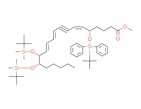 methyl (6Z,10E,12E,5S,14R,15S)-5-(tert-butyldiphenylsiloxy)-14,15-bis(tert-butyldimethylsiloxy)-6,10,12-eicosatrien-8-ynoate