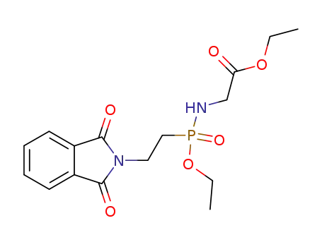 Molecular Structure of 78157-53-6 (Glycine,
N-[[2-(1,3-dihydro-1,3-dioxo-2H-isoindol-2-yl)ethyl]ethoxyphosphinyl]-,
ethyl ester)