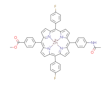 [5-(4-(N-Acetylaminophenyl))-10,20-bis(4-fluorophenyl)-15-(4-(methoxycarbonyl-phenyl)) porphyrinato]zinc(II)