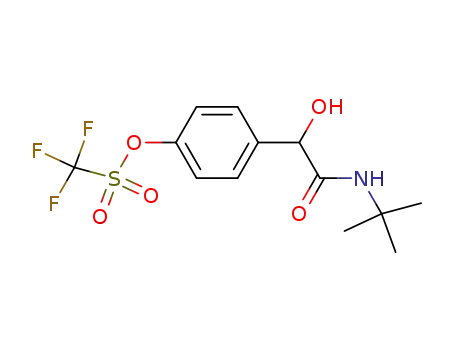 Trifluoro-methanesulfonic acid 4-(tert-butylcarbamoyl-hydroxy-methyl)-phenyl ester