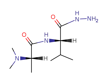 Molecular Structure of 89088-35-7 (L-Valine, N-(N,N-dimethyl-L-alanyl)-, hydrazide)