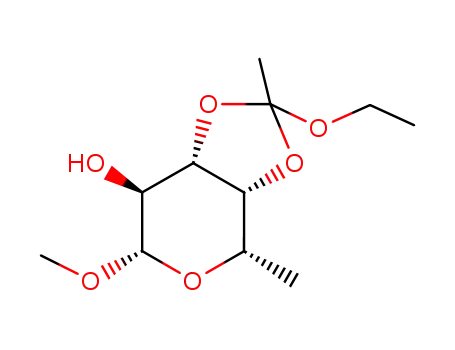 methyl 6-deoxy-3,4-O-(1-ethoxyetylidene)-β-L-galactopyranoside