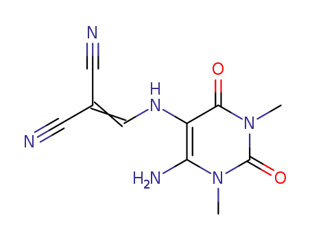 6-amino-5-<(2,2-dicyanovinyl)amino>-1,3-dimethyluracil