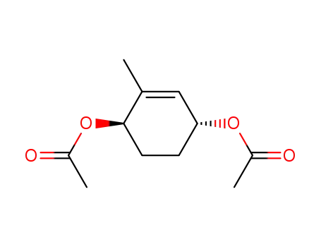 Molecular Structure of 92489-95-7 (2-Cyclohexene-1,4-diol, 2-methyl-, diacetate, trans-)