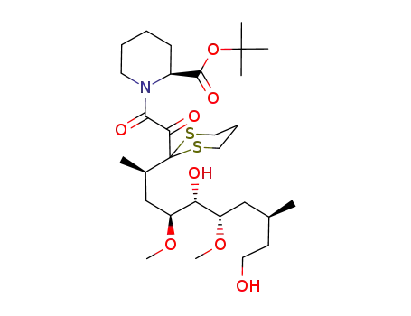 (S)-1-{2-[2-((1R,3S,4R,5S,7S)-4,9-Dihydroxy-3,5-dimethoxy-1,7-dimethyl-nonyl)-[1,3]dithian-2-yl]-2-oxo-acetyl}-piperidine-2-carboxylic acid tert-butyl ester