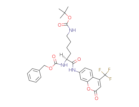 7-(N<sup>α</sup>-Z-N<sup>ε</sup>-Boc-L-Lysinamido)-4-(trifluoromethyl)-coumarin
