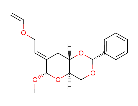Methyl 4,6-O-Benzylidene-2,3-dideoxy-2-C-(((vinyloxy)methyl)methylene)-α-D-erythro-hexopyranoside
