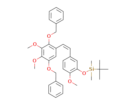 3'-<(tert-butyldimethylsilyl)oxy>-3,4,4'-trimethoxy-2,5-bis(benzyloxy)-(Z)-stilbene