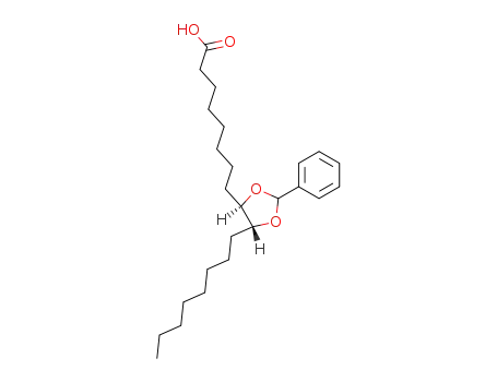 Molecular Structure of 4388-53-8 (8-(5-octyl-2-phenyl-1,3-dioxolan-4-yl)octanoic acid)