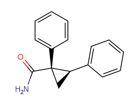 Molecular Structure of 10223-76-4 ((1S,2R)-1,2-Diphenyl-cyclopropanecarboxylic acid amide)