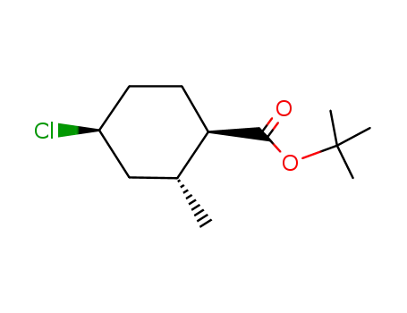 4c-Chlor-2t-methyl-cyclohexan-1r-carbonsaeure-tert-butylester
