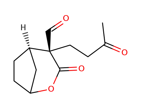 (4S,5R)-3-Oxo-4-(3-oxo-butyl)-2-oxa-bicyclo[3.2.1]octane-4-carbaldehyde