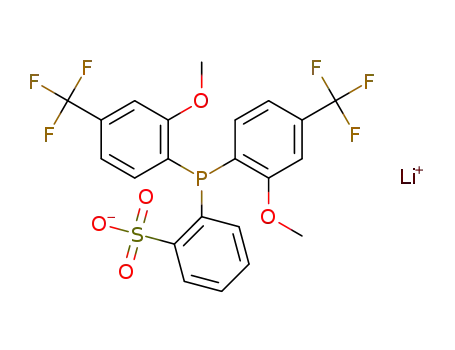 lithium-2-(di-(4-trifluormethyl-2-methoxy-phenyl)phosphine)benzenesulfonate