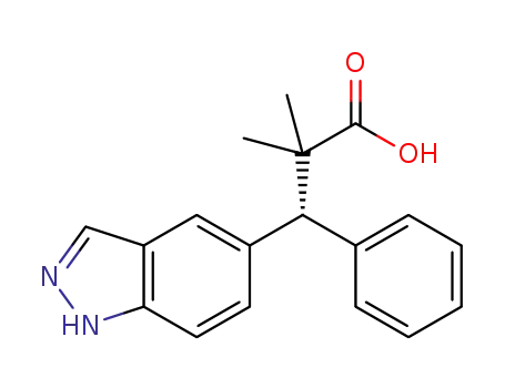 3-(1H-indazol-5-yl)-2,2-dimethyl-3-phenylpropanoic acid