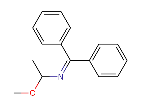Molecular Structure of 70509-13-6 (Ethanamine, N-(diphenylmethylene)-1-methoxy-)