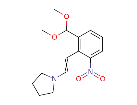 3-nitro-2-<2-(1-pyrrolidinyl)ethenyl>benzaldehyde dimethyl acetal